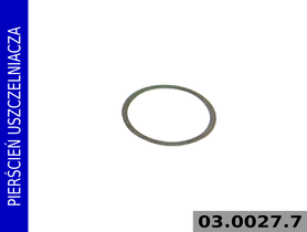 Pierścień uszczelniacza sworznia zacisku - 03.0027.7