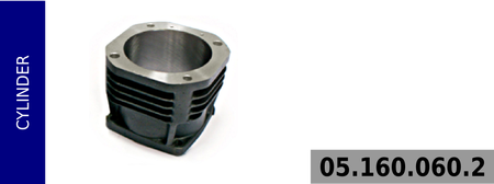 Cylinder kompresora 100 mm - chłodzony powietrzem