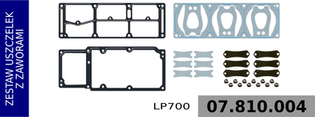 zestaw naprawczy głowicy kompresora LP700