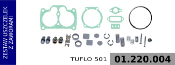 zestaw uszczelek z zaworami TUFLO 501