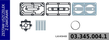 zestaw naprawczy głowicy LK4948